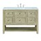 James Martin Vanities 48'' Single Vanity, Whitewashed Oak w/ 3 CM Carrara White Marble Top 330-V48-WWO-3CAR - alternate 1